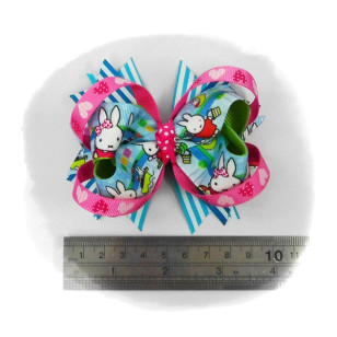 Forever Friends / Mxxxy Grosgrain Ribbon Girls 4" Boutique Bow Hair Bows Style A or B ( Hair Clip or Hair Band )